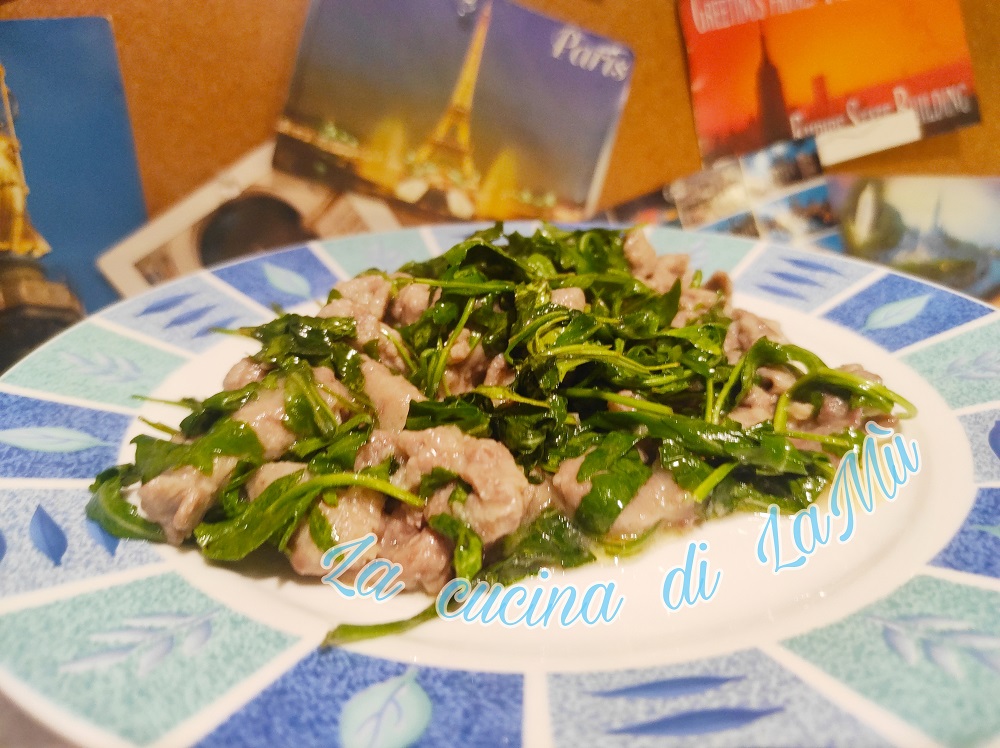 Carne con la rucola